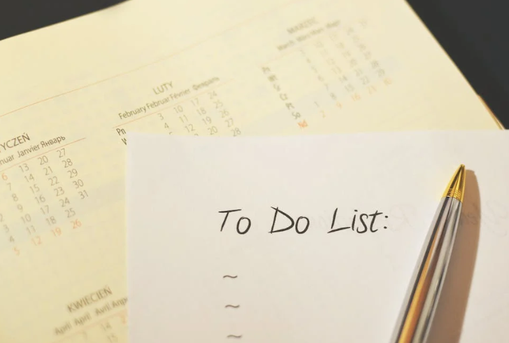Your to-do list doesn't need to be exhaustive; even something as basic as taking a shower counts.
